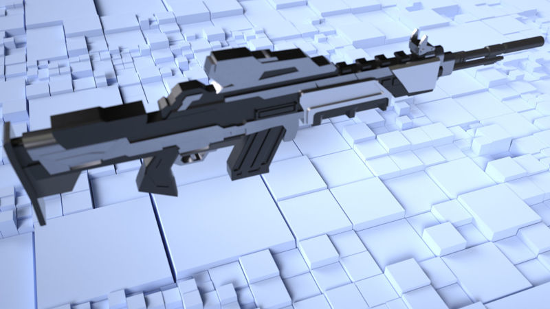 Güç tabancası 3d model