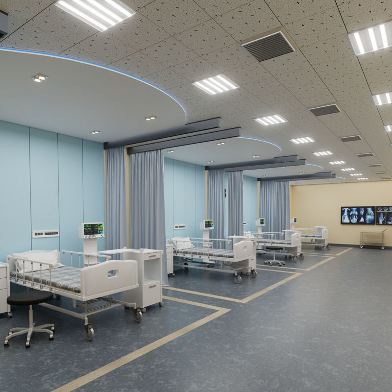 Nemocniční JIP 3d model