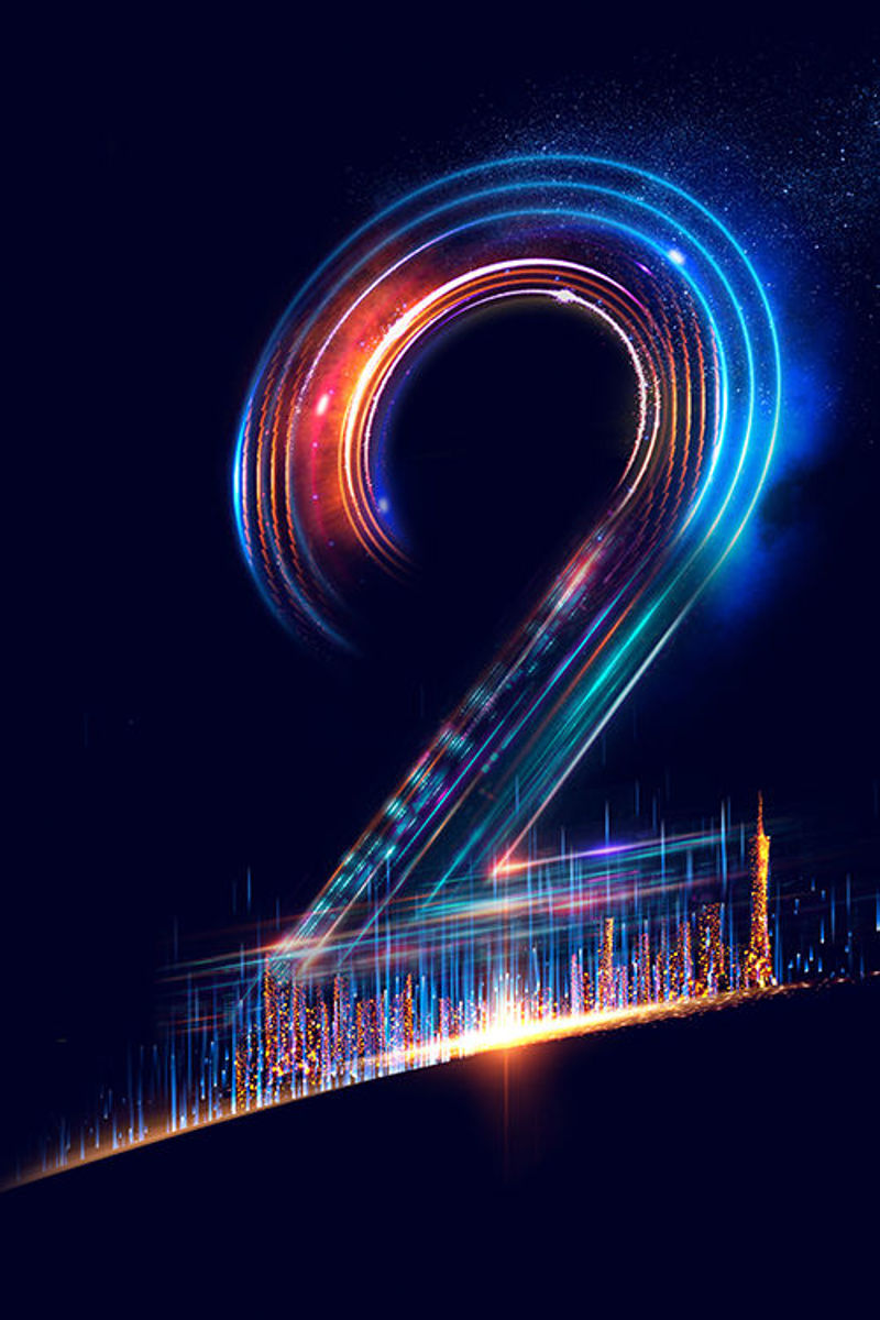 Technology countdown digital poster