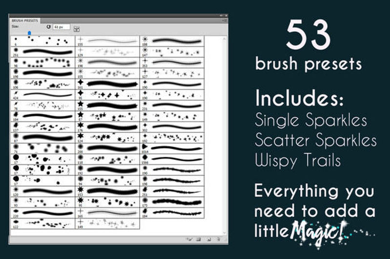 53 magic flash PS brushes