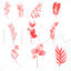 PS hand-painted leaf brush