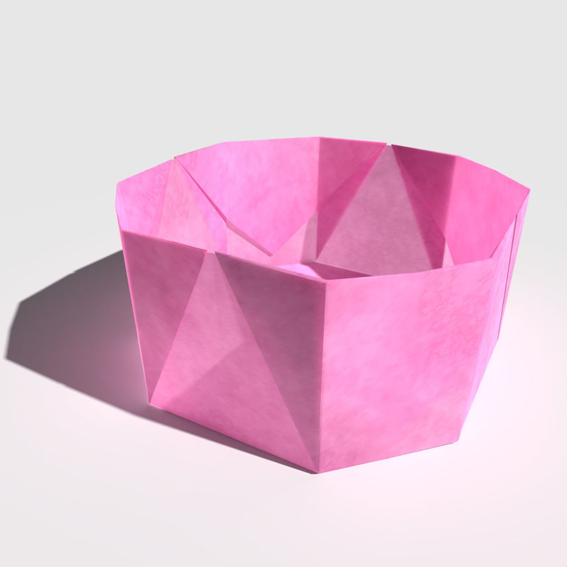折纸碗3d模型