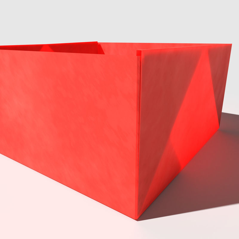 3д модел Оригами Бок