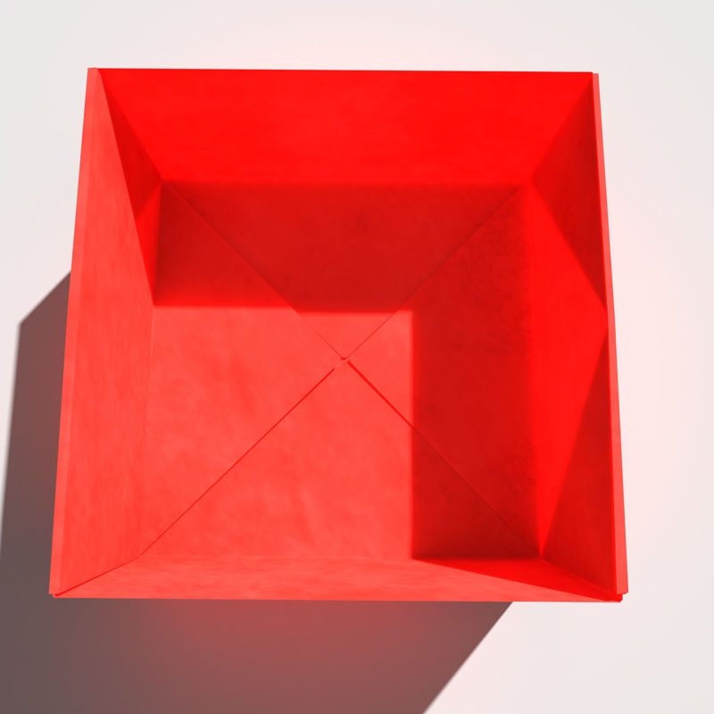 Caja de origami modelo 3d