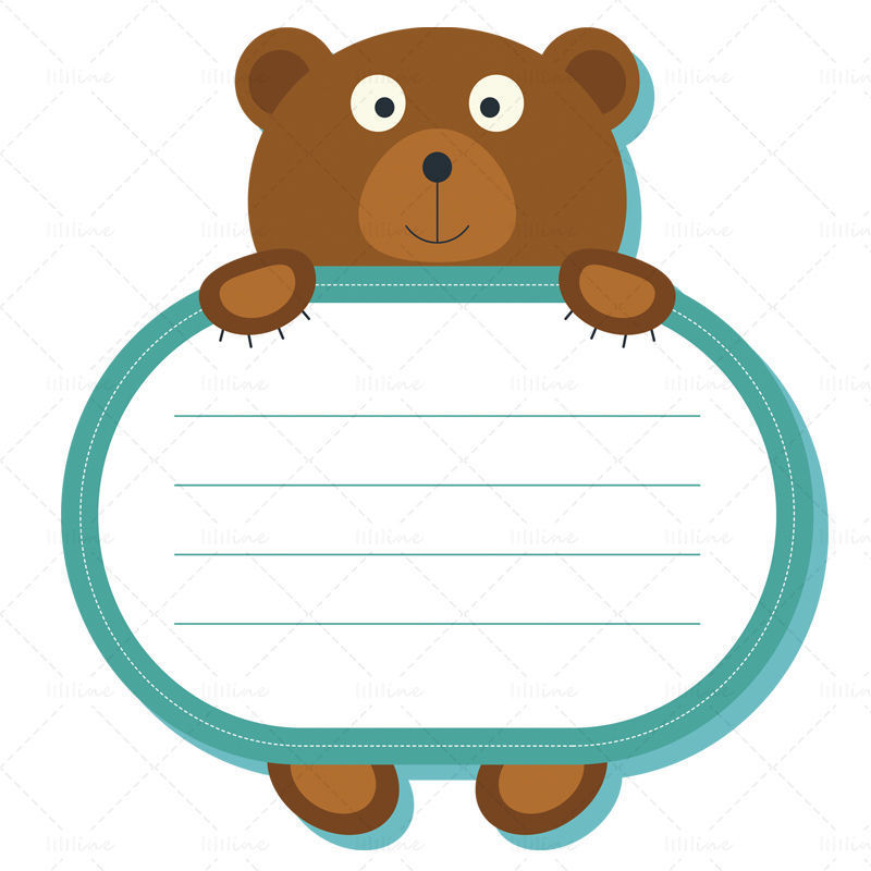 Дизайн на стикер на мечка