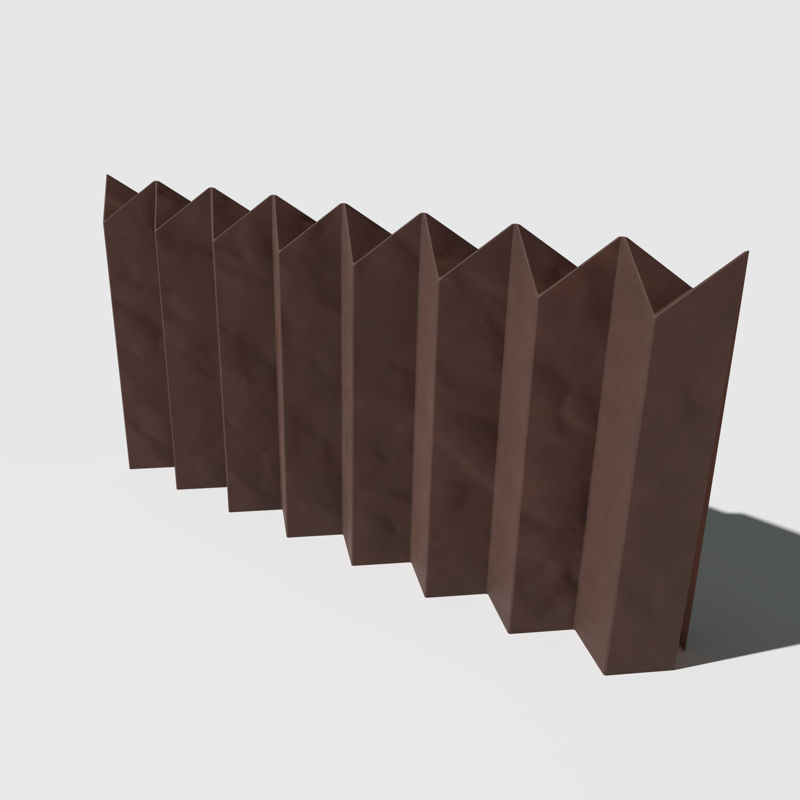 Origami Fence Model 3D