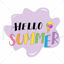 Hello Summer Season Vector and Clip Art