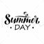 digital handwriting lettering Summer day