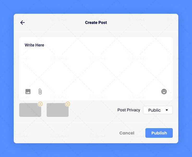 Create New Post UI Module Design