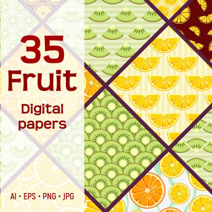 35 varrat nélküli citrusfélék vektor minták