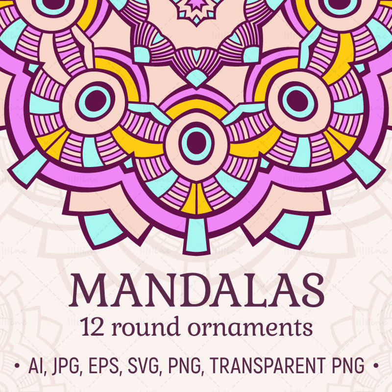 Mandalas collection culture element