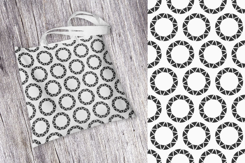 10 padrões de círculos sem costura