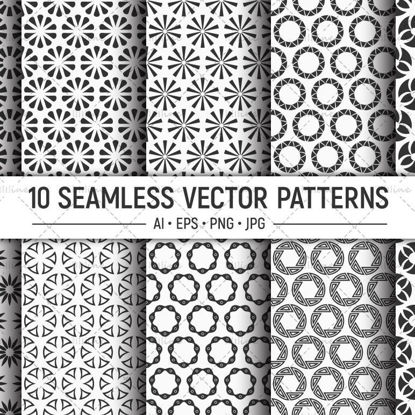 10 seamless circles patterns