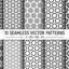 10 seamless circles patterns