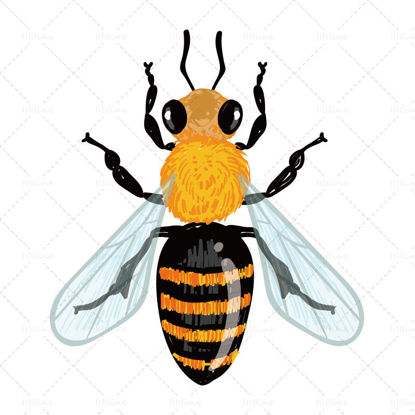 ミツバチ昆虫動物ベクトルai