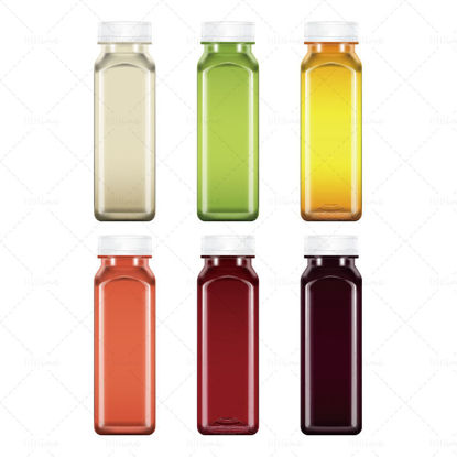 Векторные изображения стеклянных бутылок
