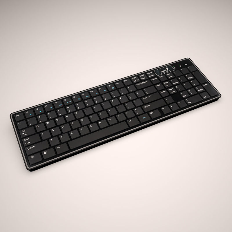 black Keyboard 3d model