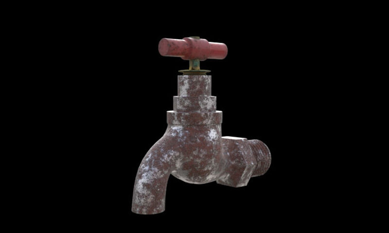 Old tap 3d model