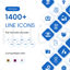 1400+ Collection of line icons set