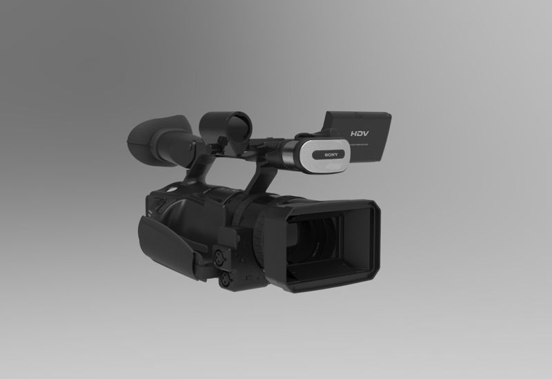 Kamera kamera 3D-s modell