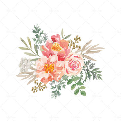 Vector cartoon hand drawn colorful flower pattern