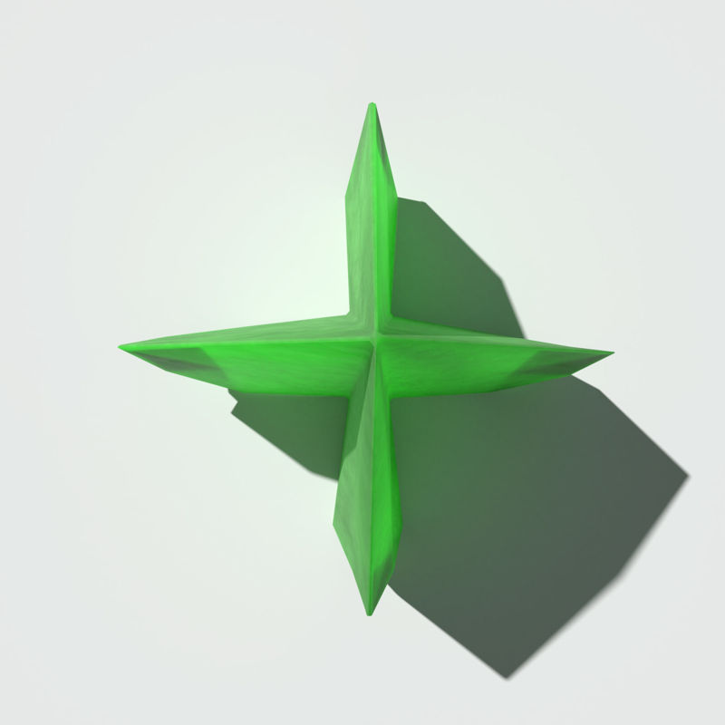 Arbusto de origami de 4 caras