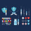 Pharmacy medical illustrations