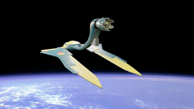 Modelo 3D da nave espacial