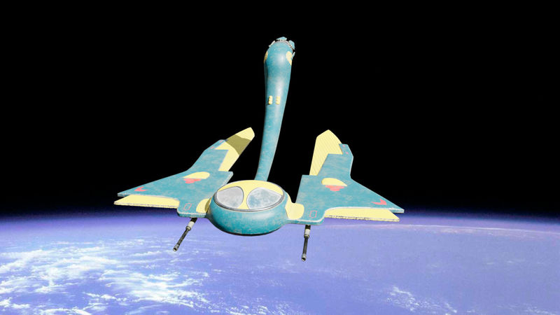 Modelo 3D da nave espacial