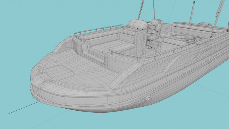 Dekboot 3D-model