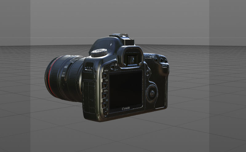 Canon fényképezőgép tükörreflexes fényképezőgép 3d modell