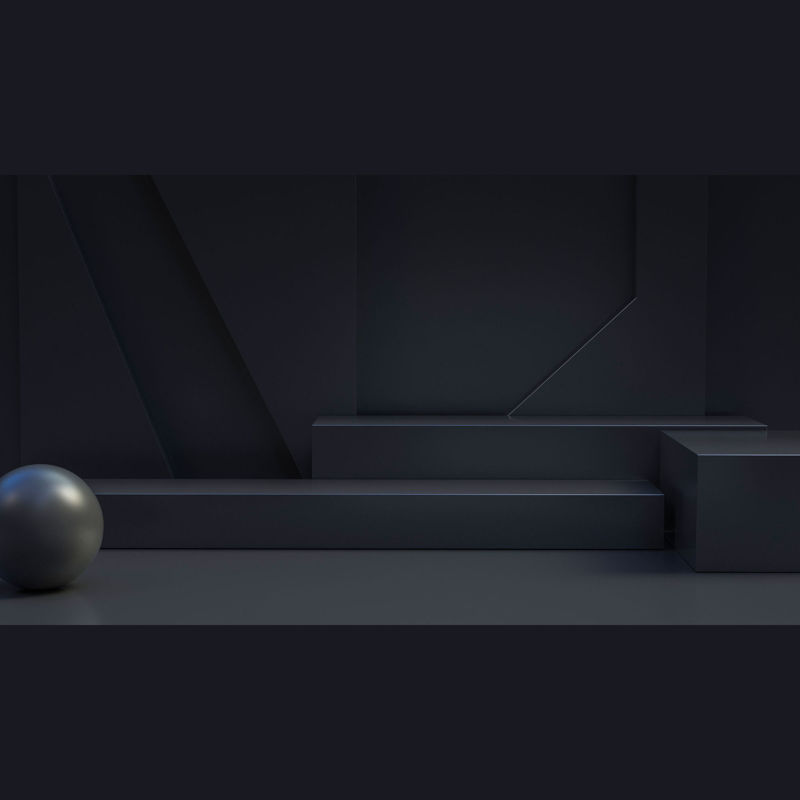 Сцены черная будка 3d модель