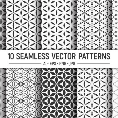10 motifs vectoriels géométriques sans soudure