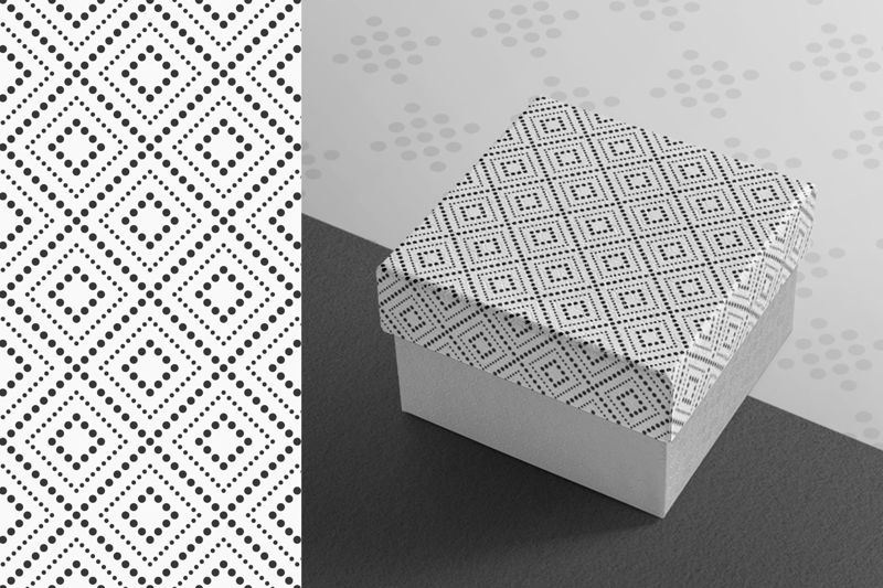 10 seamless dotted geometric vector patterns