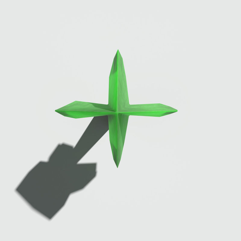 Árbol de dibujos animados de origami modelo 3D