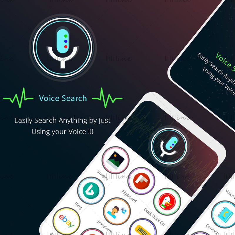 Voice Search App UI Concept