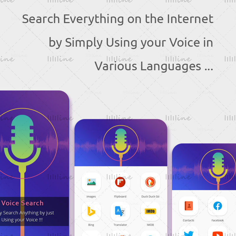 Voice Search App UIUX