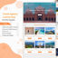 Travel Agency Landing Page Website Design PSD Template