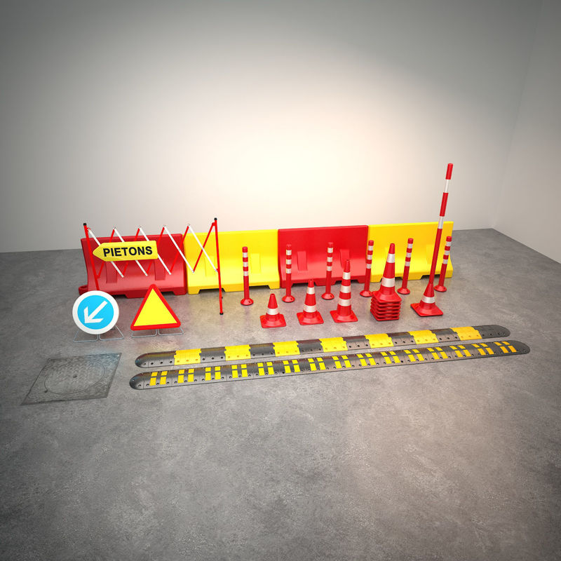 The 3d model of traffic facility