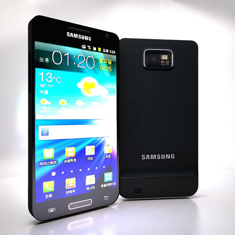 Modello 3d del telefono cellulare Samsung