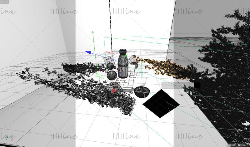果汁模型果汁瓶模型工程产品场景3d模型