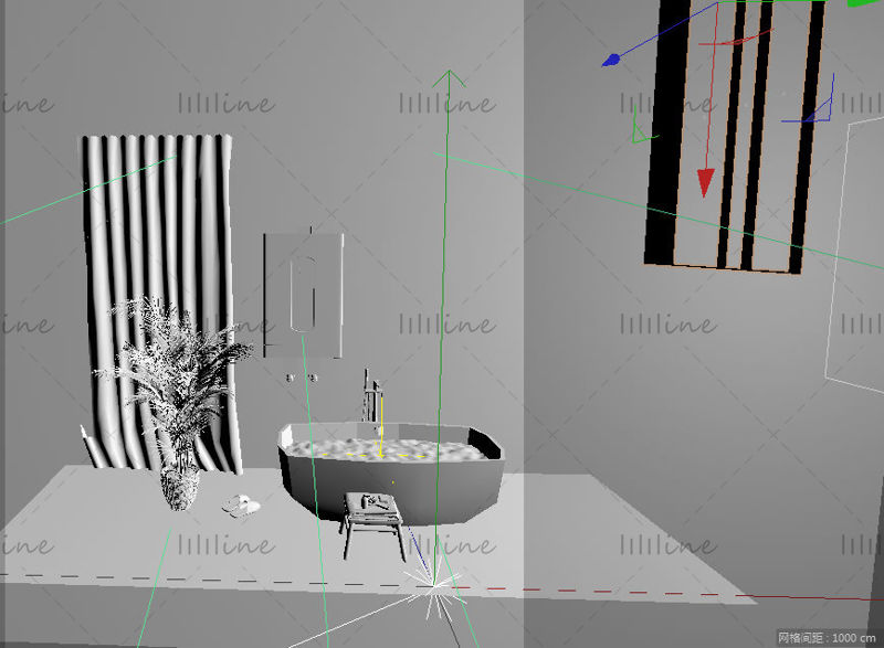 給湯器c4dプロジェクト給湯器バスルーム3Dモデル