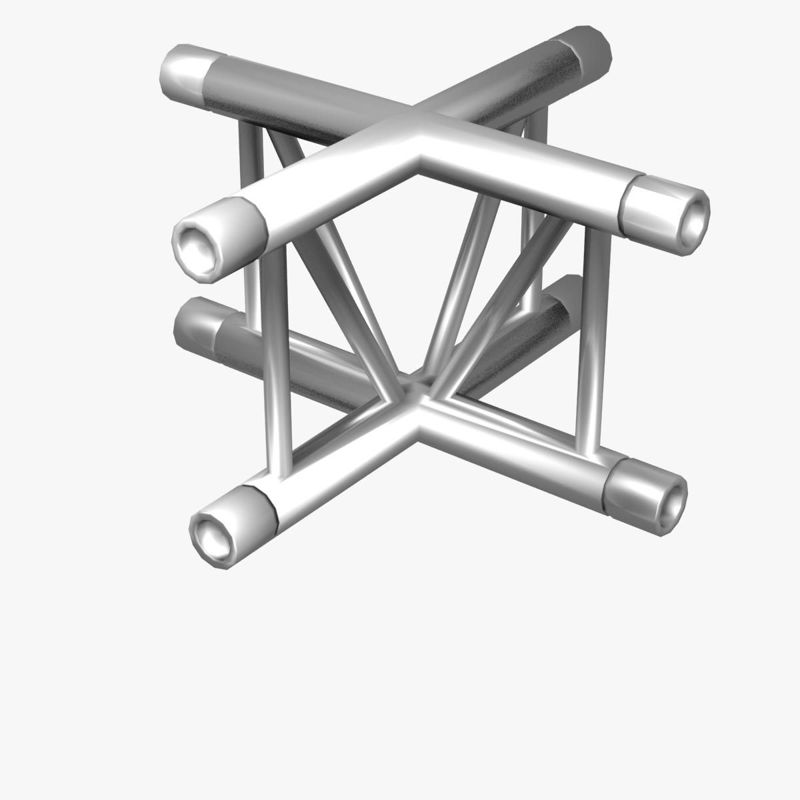 Trussen Vierkant Driehoekige Balk Bundel 3D Model Collectie - 129 PCS Modulair