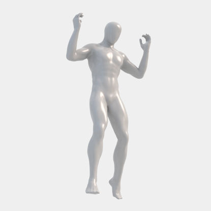 跳伞男性人体模型 3d 打印模型