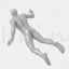 Diving male mannequin diver 3d print model