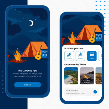 Camping App UI Exploration