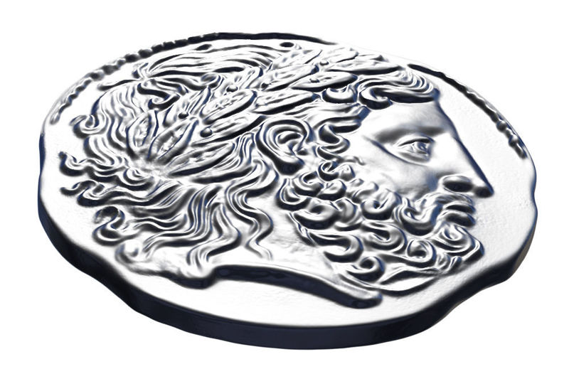 Old greek coin 3d print model