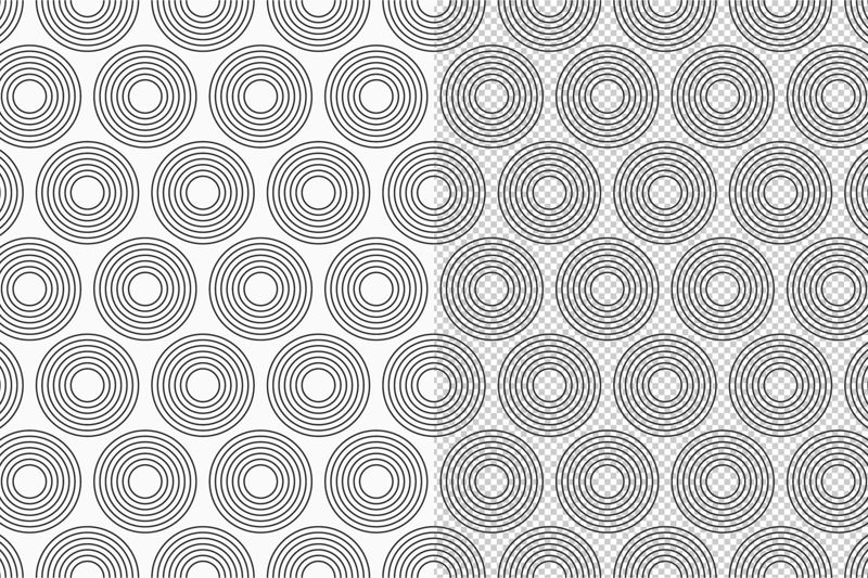 10のシームレスな幾何学的な円のベクトルパターン