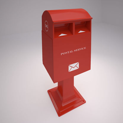 نموذج صندوق البريد ثلاثي الأبعاد