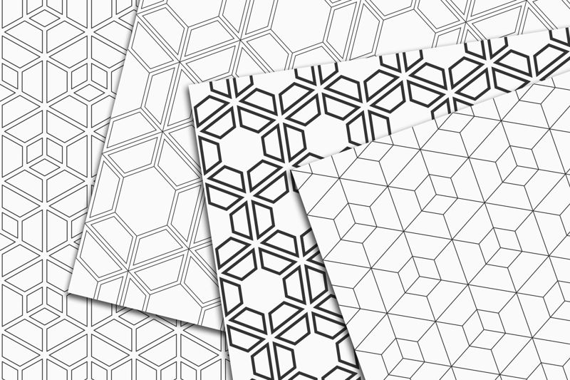 Vektor bezešvé šestiúhelníky vzory